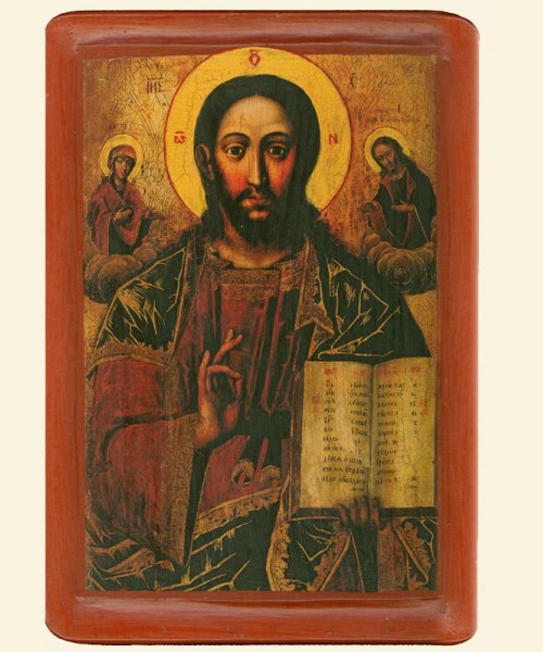 Христос Вседержитель у композицiї Деiсус, (XVIII ст.)