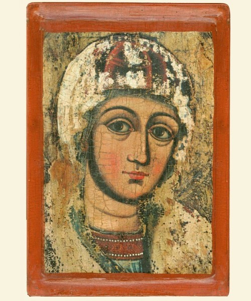 Фрагмент ікони Богородиці з Потелич, (XVІІ ст.)